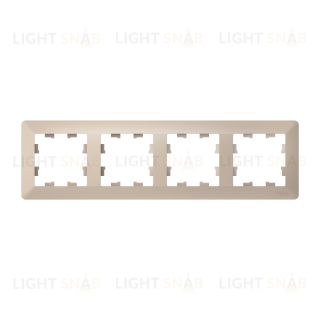 Рамка четверная Schneider Electric Atlasdesign AIR, песочный-дымчатый белый ATN221204 ATN221204