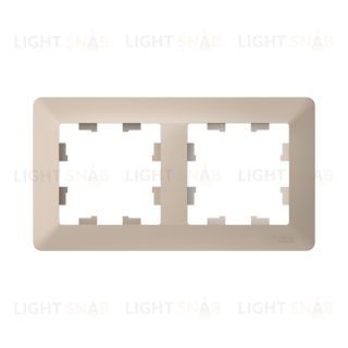 Рамка двойная Schneider Electric Atlasdesign AIR, песочный-дымчатый белый ATN221202 ATN221202