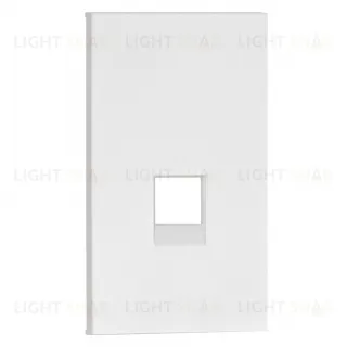 Розетка компьютерная 2 модуля Meiton 5е кат, RJ 45, UTP, белый матовый A4279C5E+AW07M2 A4279C5E + AW07M2