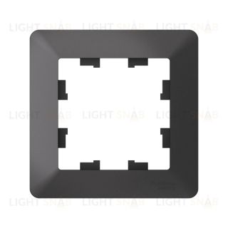 Рамка одинарная Schneider Electric Atlasdesign AIR, базальт-дымчатый черный ATN221401 ATN221401