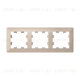 Рамка тройная Schneider Electric Atlasdesign AIR, песочный-дымчатый белый ATN221203 ATN221203