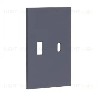 Розетка USB двойная для зарядки тип А+С 3000мА 2 модуля Meiton грифель матовый A4287C2+AL12C A4287C2 + AL12C