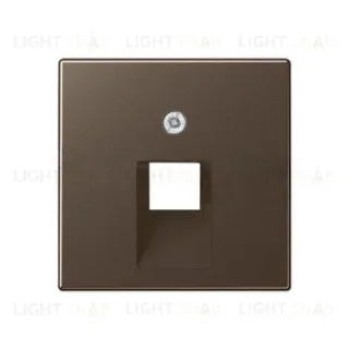 Jung A 500 Мокка накладка 1-ой наклонной ТЛФ/комп розетки A569-1PLUAMO A569-1PLUAMO