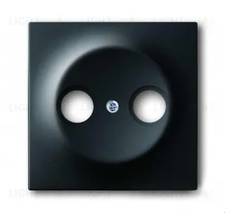 Накладка TV+FM розетки ABB Impuls черный бархат 2CKA001753A0140 2CKA001753A0140