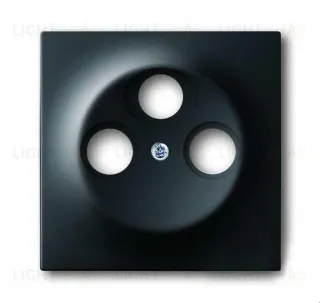 Накладка TV+FM+SAT розетки ABB Impuls черный бархат 2CKA001753A0139 2CKA001753A0139