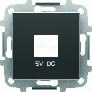 ABB SKY Чёрный бархат Накладка для механизмов зарядного устройства USB 2CLA858500A1501 2CLA858500A1501