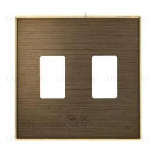 Накладка для механизма 2хUSB зарядного устройства ABB SKY античная латунь 2CLA858530A1201 2CLA858530A1201
