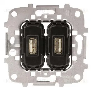 Механизм USB зарядного устройства, 2х2000 мА, 5В, серия SKY 2CLA818530A1001 2CLA818530A1001