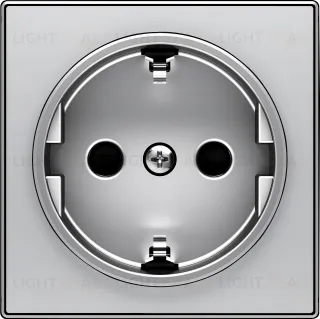 Накладка для розетки SCHUKO ABB SKY Серебристый алюминий 2CLA858800A1301 2CLA858800A1301