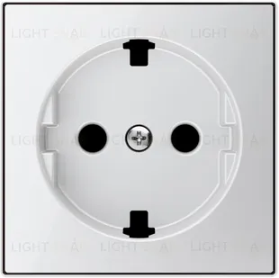Накладка для розетки SCHUKO с плоской поверхностью ABB SKY Стекло белое 2CLA858890A2101 2CLA858890A2101