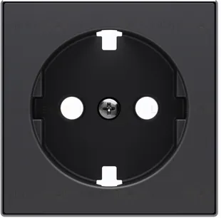Накладка для розетки SCHUKO с плоской поверхностью ABB SKY Чёрный бархат 2CLA858890A1501 2CLA858890A1501