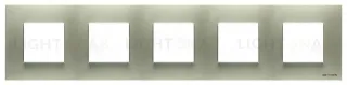 Рамка 5-постовая, 2-модульная ABB Niessen Zenit, цвет шампань 2CLA227500N1901 2CLA227500N1901
