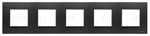 Рамка 5-постовая, 2-модульная ABB Niessen Zenit, цвет антрацит 2CLA227500N1801 2CLA227500N1801