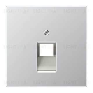 Jung LS 990 Алюминий накладка 1-ой наклонной ТЛФ/комп розетки AL2969-1UA AL2969-1UA