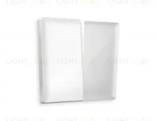 Лицевая панель ALFA (Белый глянец) для 2-клавишных выключателей QUANT AP1030 AP1030