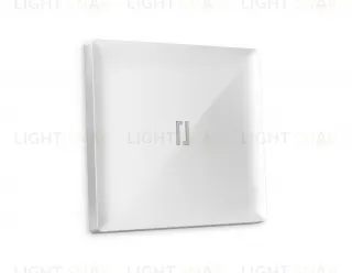 Лицевая панель ALFA (Белый глянец) для 1-клавишных выключателей с подсветкой QUANT AP1020 AP1020