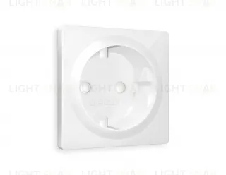 Лицевая панель ALFA (Белый глянец) для электрической розетки с заземлением QUANT AP1060 AP1060