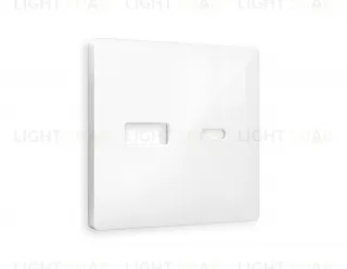 Лицевая панель ALFA (Белый глянец) для розетки 2USB тип A+C QUANT AP1110 AP1110