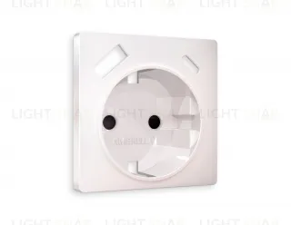 Лицевая панель ALFA (Жемчуг) для электрической розетки с заземлением со шторками 2USB тип A+C QUANT AP2100 AP2100