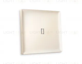 Лицевая панель ALFA (Бежевый матовый) для 1-клавишных выключателей с подсветкой QUANT AP3220 AP3220