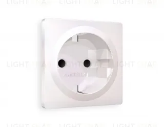 Лицевая панель ALFA (Жемчуг) для электрической розетки с заземлением со шторками QUANT AP2070 AP2070