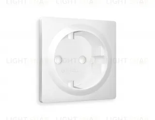 Лицевая панель ALFA (Белый матовый) для электрической розетки с заземлением QUANT AP1260 AP1260