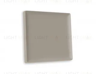 Лицевая панель ALFA (Серо-бежевый матовый) для 1-клавишных выключателей QUANT AP3610 AP3610