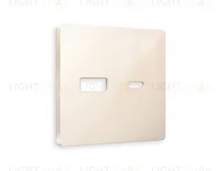 Лицевая панель ALFA (Бежевый глянец) для розетки 2USB тип A+C QUANT AP3110 AP3110