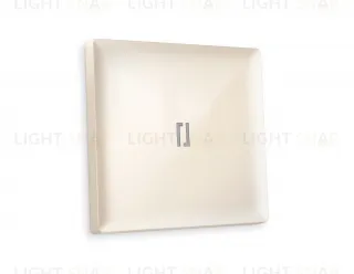 Лицевая панель ALFA (Бежевый глянец) для 1-клавишных выключателей с подсветкой QUANT AP3020 AP3020