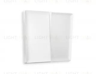 Лицевая панель ALFA (Белый матовый) для 2-клавишных выключателей QUANT AP1230 AP1230
