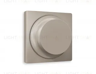 Лицевая панель ALFA (Серо-бежевый матовый) для светорегулятора универсального QUANT AP3655 AP3655