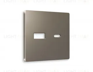 Лицевая панель ALFA (Темная бронза матовый) для розетки 2USB тип A+C QUANT AP6410 AP6410