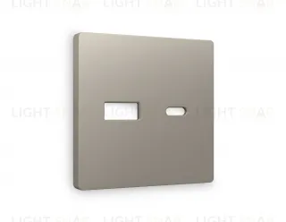 Лицевая панель ALFA (Серо-бежевый матовый) для розетки 2USB тип A+C QUANT AP3710 AP3710