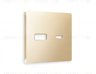 Лицевая панель ALFA (Шампань) для розетки 2USB тип A+C QUANT AP6110 AP6110