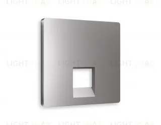 Лицевая панель ALFA (Сталь матовый) для компьютерной/телефонной розетки RJ-45/RJ-11 QUANT AP5120 AP5120