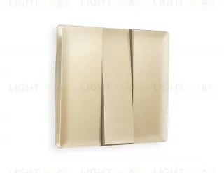 Лицевая панель ALFA (Шампань) для 3-клавишных выключателей QUANT AP6050 AP6050