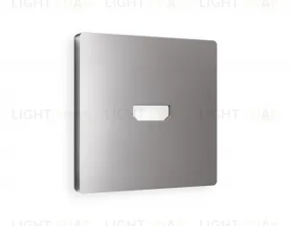 Лицевая панель ALFA (Сталь матовый) для HDMI розетки QUANT AP5140 AP5140