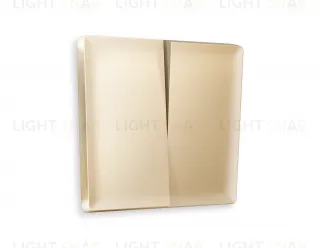 Лицевая панель ALFA (Шампань) для 2-клавишных выключателей QUANT AP6030 AP6030