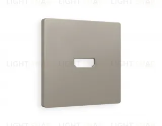 Лицевая панель ALFA (Серо-бежевый матовый) для HDMI розетки QUANT AP3740 AP3740