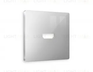 Лицевая панель ALFA (Серебро глянец) для HDMI розетки QUANT AP4140 AP4140