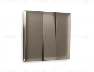 Лицевая панель ALFA (Темная бронза матовый) для 3-клавишных выключателей QUANT AP6350 AP6350