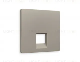 Лицевая панель ALFA (Серо-бежевый матовый) для компьютерной/телефонной розетки RJ-45/RJ-11 QUANT AP3720 AP3720
