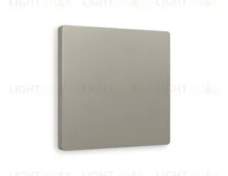 Лицевая панель ALFA (Серо-бежевый матовый) заглушка для суппорта QUANT AP3760 AP3760