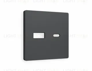 Лицевая панель ALFA (Графит Мягкое касание) для розетки 2USB тип A+C QUANT AP9110 AP9110