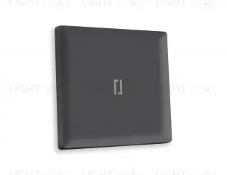 Лицевая панель ALFA (Графит Мягкое касание) для 1-клавишных выключателей с подсветкой QUANT AP9020 AP9020