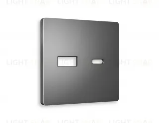 Лицевая панель ALFA (Антрацит серый) для розетки 2USB тип A+C QUANT AP6610 AP6610