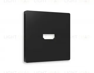 Лицевая панель ALFA (Черный матовый) для HDMI розетки QUANT AP8140 AP8140