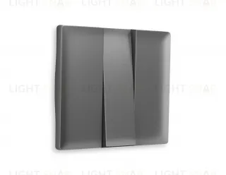 Лицевая панель ALFA (Антрацит серый) для 3-клавишных выключателей QUANT AP6550 AP6550