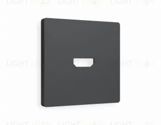 Лицевая панель ALFA (Графит Мягкое касание) для HDMI розетки QUANT AP9140 AP9140