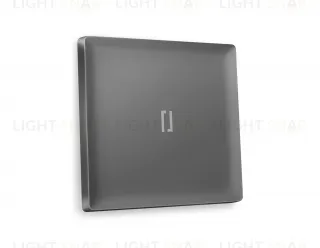 Лицевая панель ALFA (Антрацит серый) для 1-клавишных выключателей с подсветкой QUANT AP6520 AP6520